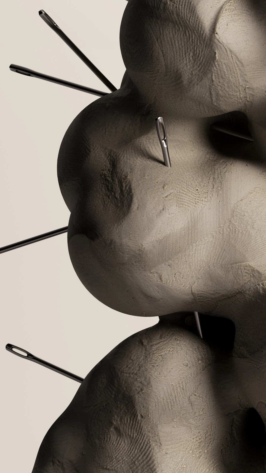 Clay Type — A detalle agujas negras